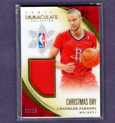 2013-14 PANINI INMACULADO DÍA DE NAVIDAD JUEGO FECHADO PARCHE CHANDLER PARSONS #/85 Foto 1 de 2