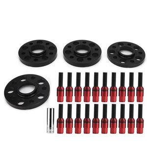 Hub Centric Wheel Spacers Flange Kit 0.6in 0.8in With Bolts Car For 1 2 3 Series - Picture 1 of 12