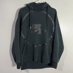 Nike Air Tech Pack Triple Black Fleece Pullover Felpa con Cappuccio Uomo Large - Foto 1 di 8