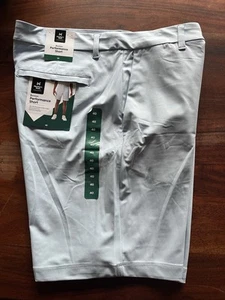 Members Mark Benton Performance Short Men’s Size 40W Light Blue Hits At Knee New - Picture 1 of 7