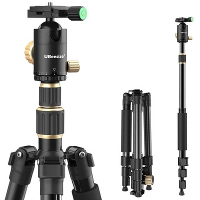 71" Metal Camera Tripod w/360° Ball Head - 26.4LBS Load for DSLR/Phone/Projector - Image 1 of 4