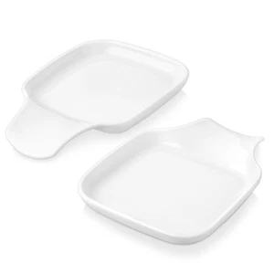 MALACASA Blanco Porcelana Cocina Cuchara Descanso Utensilios Cuchara Soporte Utensilios Reposos - Imagen 1 de 8