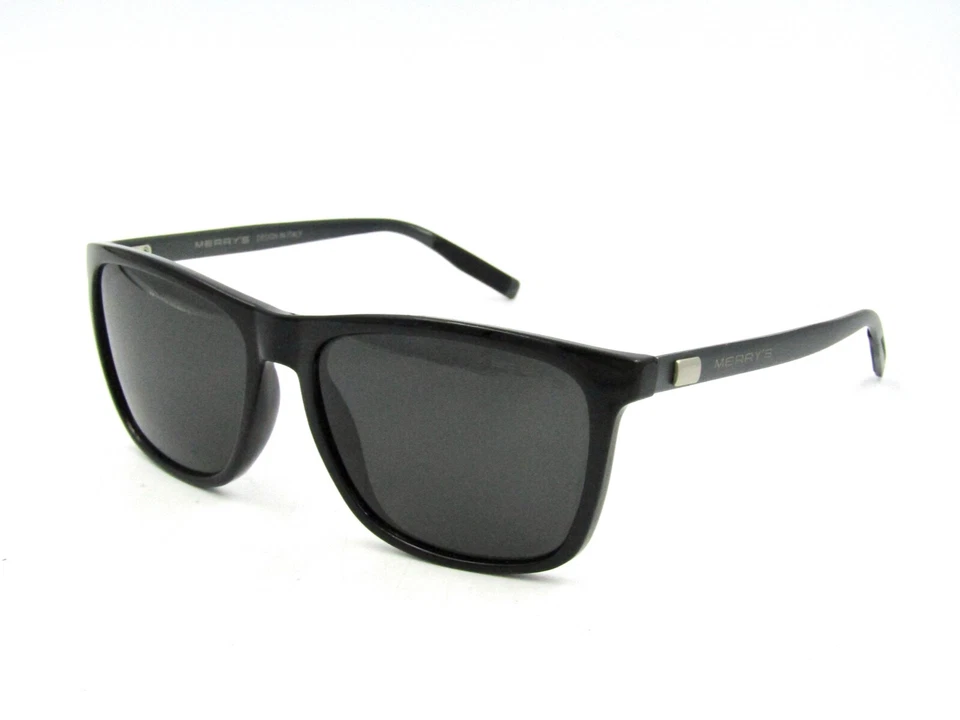 Gafas de sol polarizadas unisex Merry's S8286, negras/grises, 56-16-140 #A13 Foto 1 de 4