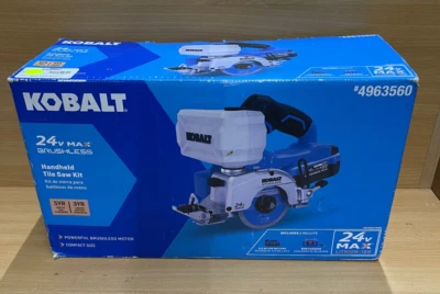 Kit de sierra para azulejos portátil sin escobillas Kobalt 24V MAX con batería y cargador de 4,0 Ah Foto 1 de 4