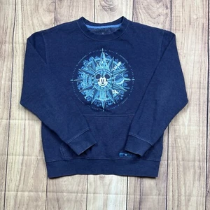 Pullover donna blu tasca canguro girocollo parchi Disney taglia small - Foto 1 di 5