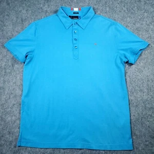 J. Lindeberg Golfshirt Herren Large Blau Polo Slim Fit M Prisco Performance Sport - Bild 1 von 9