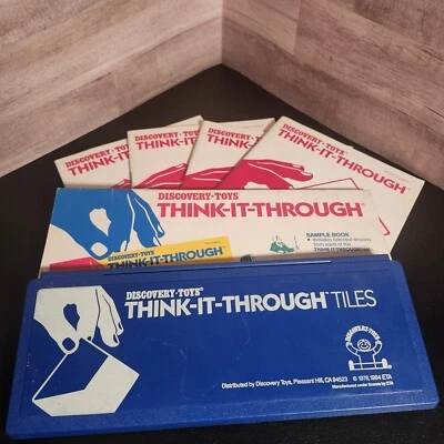 Discovery Toys Think It Through Tiles & 4 Beginning Reading Books - Image 1 of 4