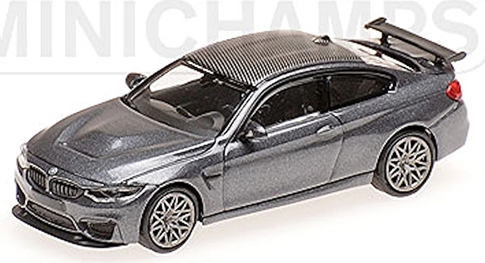 BMW M4 GTS 2016 Opaco Grigio + Grigio Cerchi 1:87 Minichamps - Immagine 1 di 1