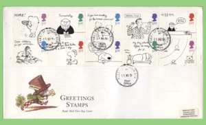 G.B. 1996 Greetings (2 phosphor bands) First Day Cover, 11.11.96 SCARCE, Fleet S - Picture 1 of 1