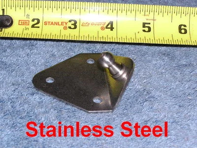 RV Marine Stainless Steel Angle Plate Mount Gas Strut Shock Spring 10mm Stud  - Image 1 of 4