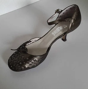 SHOEPING ESCARPINS EN CUIR POINTURE 38 PAPILLONS BRONZE - Picture 1 of 9
