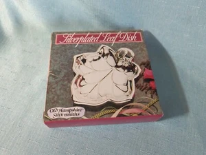 Vintage Silver Plated Leaf Shaped Dish with Original Box (13542) - Picture 1 of 8