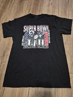 Camiseta NFL Super Bowl Patriots vs Rams 2019 para hombre talla mediana LA Rams Champion Foto 1 de 3