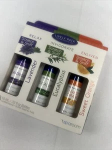 Lively 100% Pure Essential Oil Relax Lavender Eucalyptus￼￼ Orange3pk COMBINESHIP - Picture 1 of 3