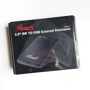 Rosewill RX234 2.5" IDE To USB 2.0 External Enclosure Brand New Still Sealed - Picture 1 of 5