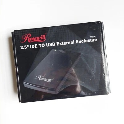 Rosewill RX234 2.5" IDE To USB 2.0 External Enclosure Brand New Still Sealed - Image 1 of 4