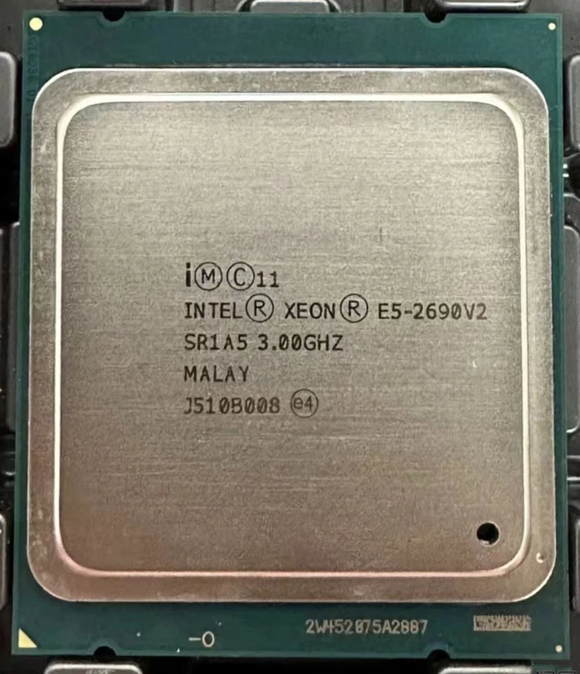 Intel Xeon E5-2690 V2 10 core 20threads 3.00GHz 130W 25MB LGA-2011 CPU processor - Image 1 of 1