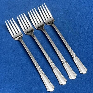 Juego de 4 rejillas/horquillas Viande Treasure Pattern by Rogers plateadas 7 1/2" - Imagen 1 de 1