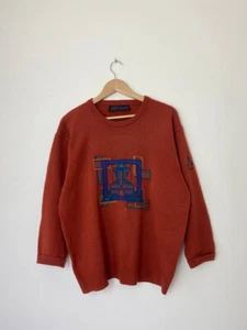 Vintage Nick Faldo Collection by Pringle Embroidered Golf Man New Wool Sweater - Picture 1 of 11