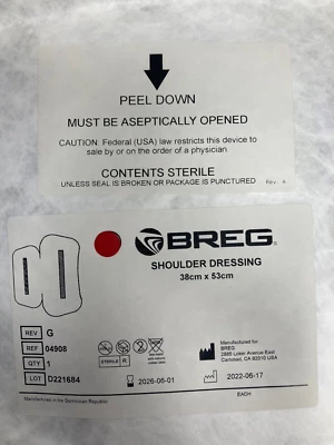 *Lot of 2* Breg Shoulder Dressing 38cm x 53cm 04908 - Image 1 of 2