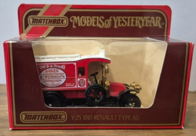 Y 25 1910 Renault TYPE AG TUNNOCK Models of Yesteryear Matchbox in J Box - Bild 1 von 2