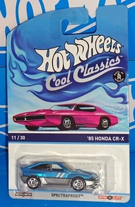 Honda CR-X Spectrafrost 2014 Cool Classics 11/30 '85 azul Hot Wheels con RSWs - Imagen 1 de 3