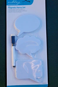 3 x Speech Bubble Write on Magnet Dry Wipe Magnetic Fridge Memo Note Message - Picture 1 of 1