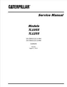 Caterpillar 1055 1255 Service Manual | 2014 | TL1055 TL1255 | CD OR USB - Picture 1 of 14