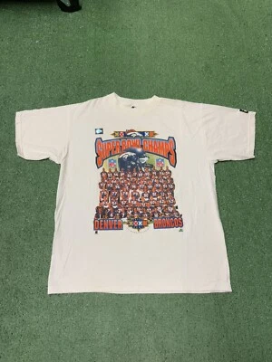 Camisa De Colección Años 90 Denver Broncos Super Bowl XXXII Campeones Grande NFL MARCADA NUEVA CON ETIQUETAS Foto 1 de 4