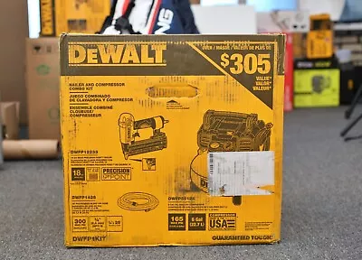 DeWALT DWFP1KIT 165 PSI 18 Gauge 2-1/8" Pneumatic Nailer w/Compressor Combo Kit - Image 1 of 3