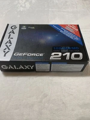Galaxy Nvidia Geforce 210 1GB DDR2 Video Graphics Card PCI-E HDMI VGA DVI - Image 1 of 4