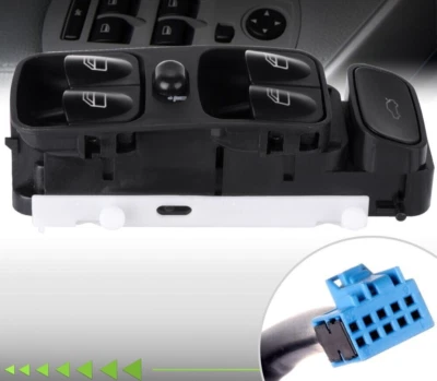 Interruptor de ventana delantero izquierdo apto para mercedes-benz c230 c240 c280 c320 alta calidad Foto 1 de 4