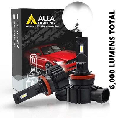 LED White Fog Light Bulb Driving Lamp Pair for 2007 Acura TL,6000LM Bright,White - Image 1 of 4