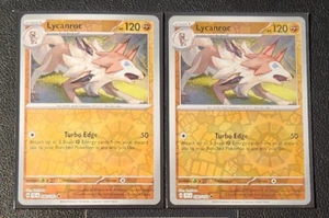 2x Lycanroc 090/162 reverse holo & 4x Rockruff 089/162 Temporal Forces NM - Bild 1 von 2