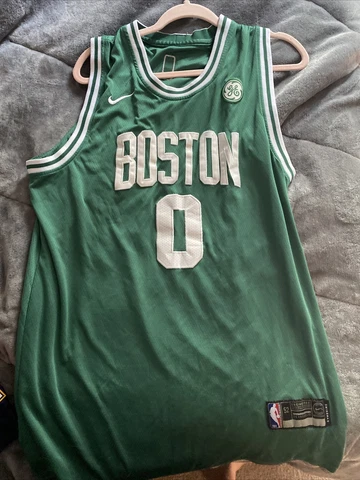 Jayson Tatum #0 Large/52 Green Stitched Boston Cetics Men Nike NBA Jersey Cover