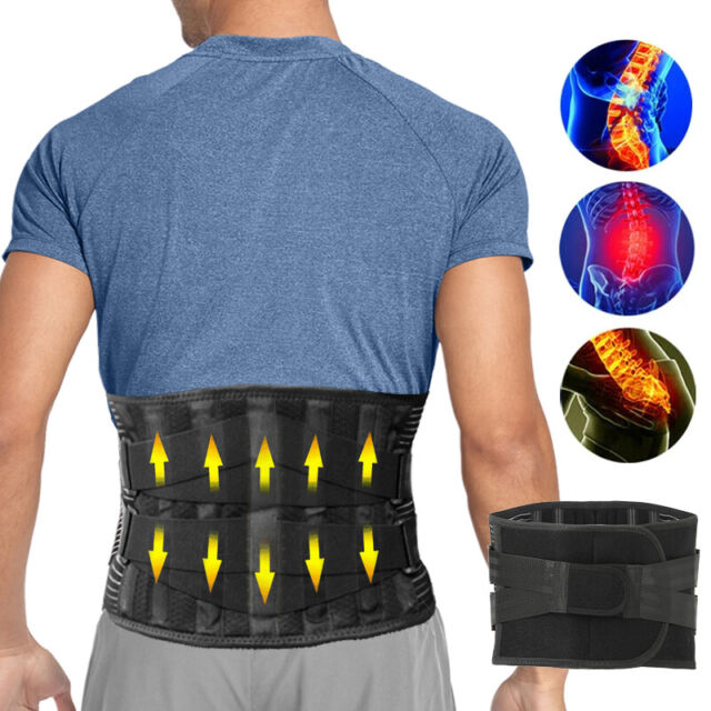 Back Support Lower Back Brace Pain Relief Lumbar Support Belt Sciatica Men  Women