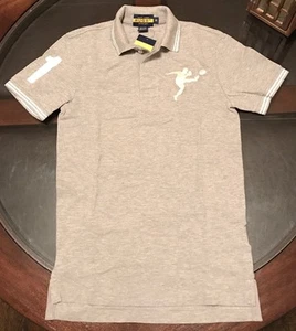 Rugby Ralph Lauren Big Kicker Polo Short Sleeve Sz XS Grey New W Tags - Picture 1 of 6