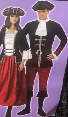 Disfraz de Halloween de pirata bucanero de alta mar para hombre, talla única para adulto Foto 1 de 4