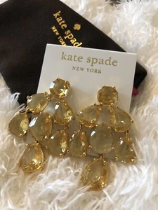 Auth. Kate Spade New York Kronleuchter Tropfen Ohrstecker (weiß cremefarbengold) KS - Bild 1 von 12