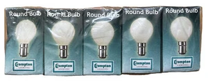 10 Pack Crompton 60w opal SBC 45mm golf ball lamp dimmable incandescent bulb New - Picture 1 of 6