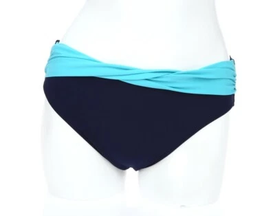 Pantalones de bikini Profile By Gottex Sea Breeze lisos azul marino traje de baño talla 10 Foto 1 de 2