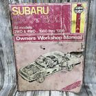 Subaru Brat 1600 1800 4Wd 1980 1986 Tune Up Service Repair Manual Wiring Digrams