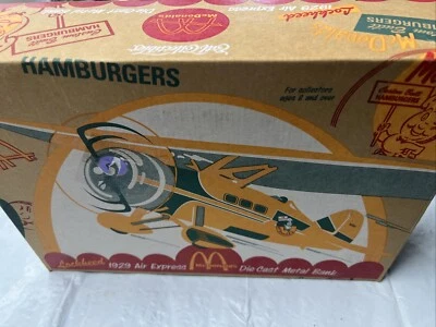 McDonalds 1929 Air Express Die Cast Metal Bank Ertl Collectible Stock #H302 - Image 1 of 4