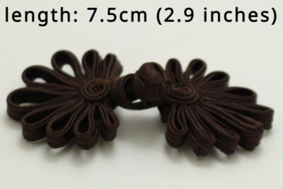 10pcs DIY Retro Chinese Frog Buttons Craft for Costume Ethnic Cheongsam Hanfu - Image 1 of 4