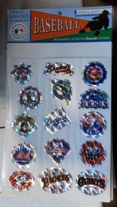 NOS MLB Baseball American League Holographic Stickers 1992 Perceived Images Rare - Picture 1 of 2
