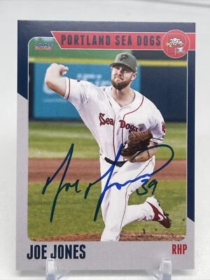2023 Portland Sea Dogs Joe Jones RC Rookie Toronto Blue Jays Signed - Image 1 of 2