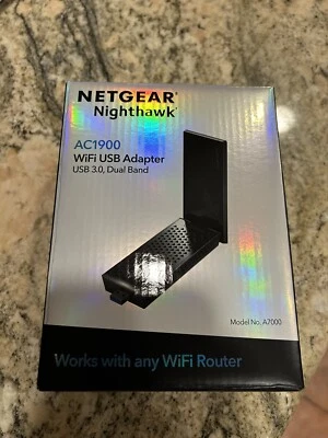 Netgear A7000 Nighthawk AC1900 WiFi USB Adapter A7000-10000S - Image 1 of 4