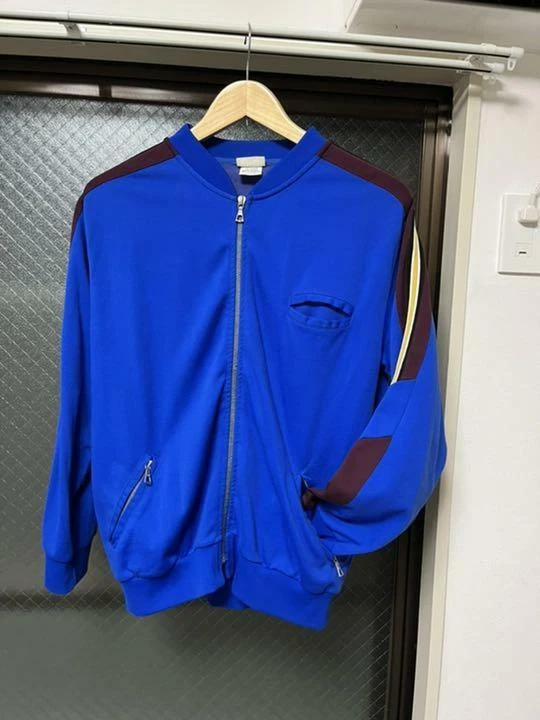 DRIES VAN NOTEN Track Blouson Jacket Blue Size L Used From Japan - Image 1 of 4