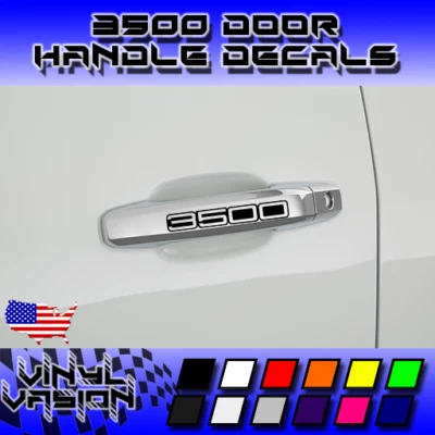 4x Door Handle Decal Sticker for GMC 3500 Chevrolet Silverado Sierra Denali LTZ — 第 1/3 张图片