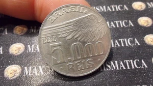 BRASILE BRAZIL 5000 REIS 1938 SILVER ARGENTO - Foto 1 di 1